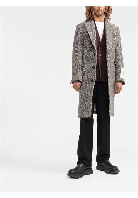 Grey single-breasted coat GOLDEN GOOSE - men GOLDEN GOOSE | GMP00986P00061681173